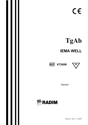 TgAb IEMA WELL REF KT26IW - Radim S.p.A.