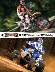 2009 Motorcycle/ATV Catalog - Maxxis Global