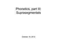 Phonetics, part III: Suprasegmentals - Basesproduced.com