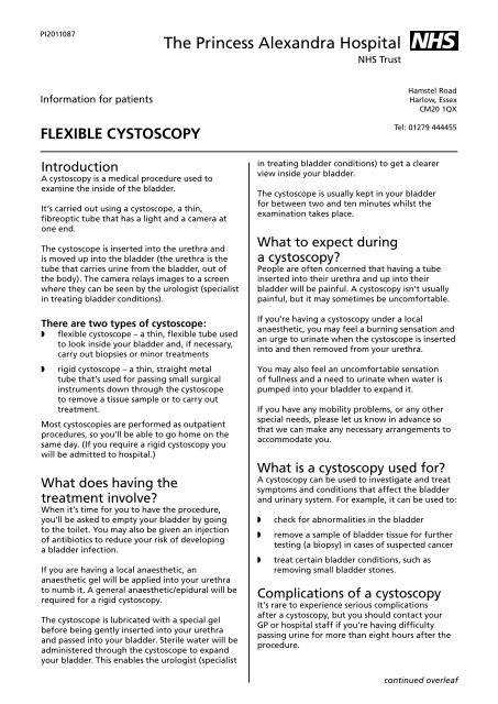 Flexible CystosCopy