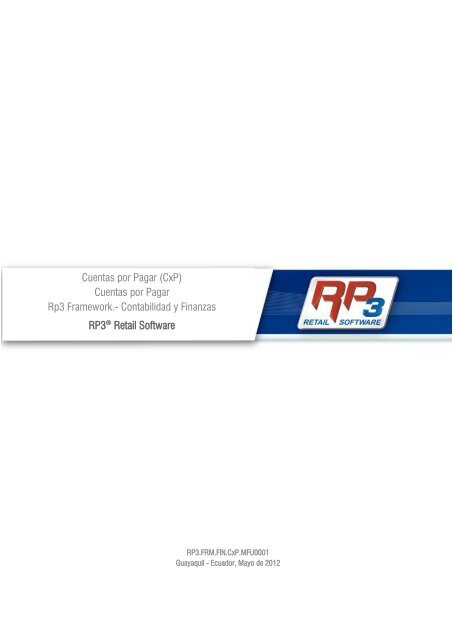Cuentas por Pagar (CxP) - RP3 Retail Software