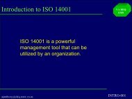 Introduction To ISO 14001