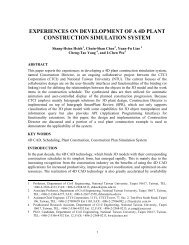 experiences in developing a 4D plant construction