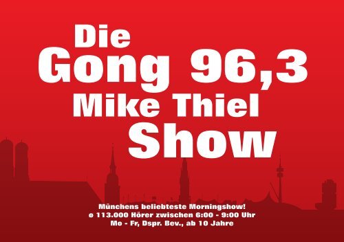 Mediadaten 2010 / 2011 - Radio Gong 96,3