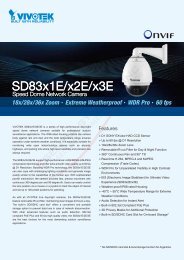 Vivotek SD8313E Datasheet - CCTV Cameras