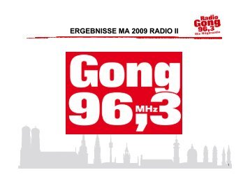 weitester hörerkreis - Radio Gong 96,3