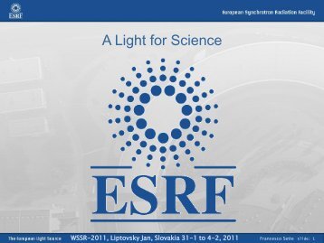 Materials Science and Synchrotron Radiation