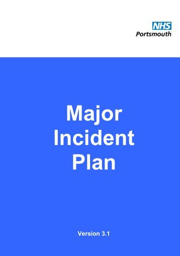 NHS Portsmouth Major Incident Plan DRAFTv3.1