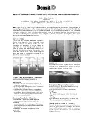 Efficient connection between offshore foundation and wind turbine ...