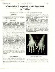 (Lamprene) in the Treatment of Vitiligo - Sabinet Reference