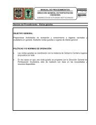 MANUAL DE PROCEDIMIENTOS Nombre del Procedimiento ...