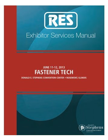 Exhibitor Services Manual - Fastener Technology International