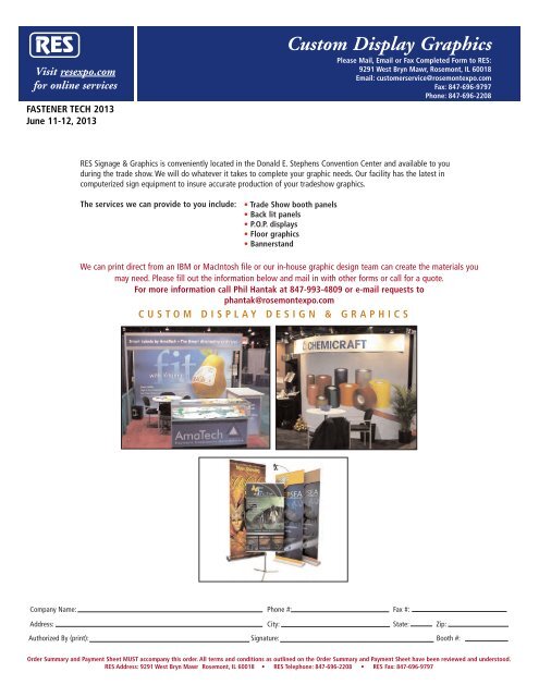 Exhibitor Services Manual - Fastener Technology International