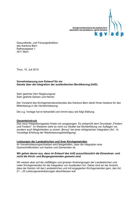 Was Schreibt Man Statt Sehr Geehrte Damen Und Herren Sehr geehrte Damen und Herren - beim Kirchgemeindeverband des