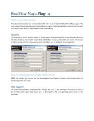 RealFlow Maya Plugâin