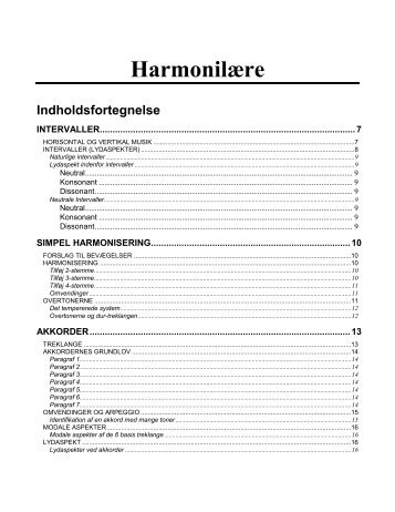 HarmonilÃ¦re - NORDISC Music & Text