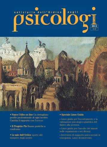Notiziario n. 1-2/2012 - Ordine degli Psicologi del Lazio