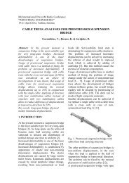 cable truss analyses for prestressed suspension bridge