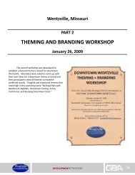 theming and branding workshop - The City of Wentzville | Missouri