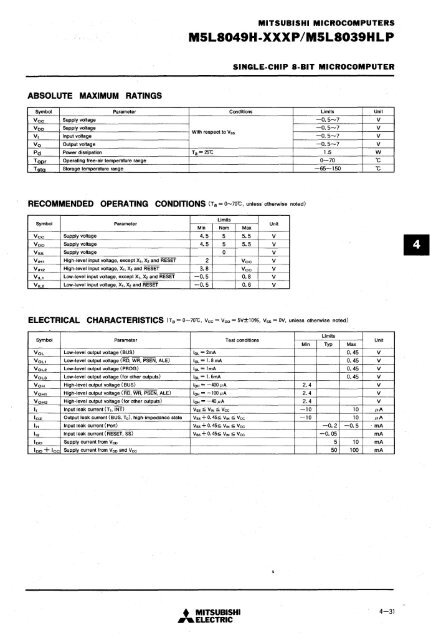 mitsubishi - Al Kossow's Bitsavers