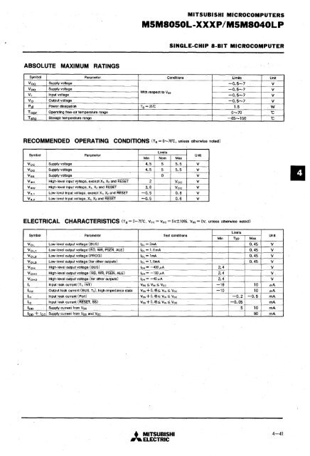 mitsubishi - Al Kossow's Bitsavers