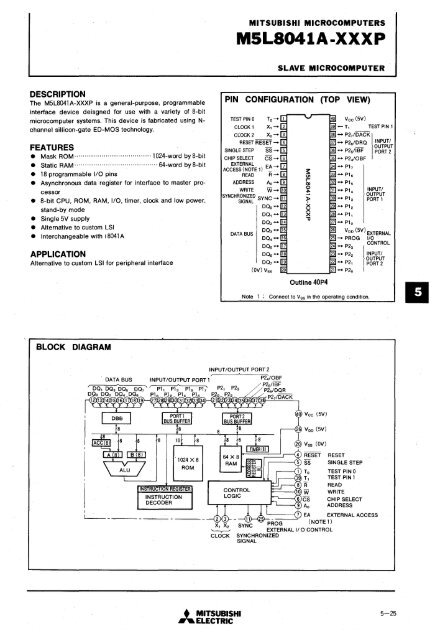 mitsubishi - Al Kossow's Bitsavers