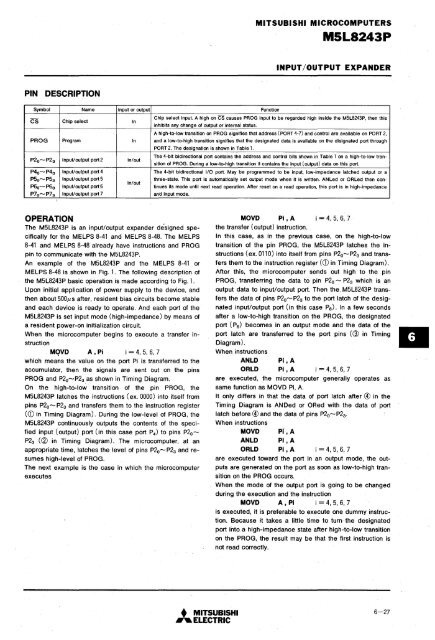 mitsubishi - Al Kossow's Bitsavers