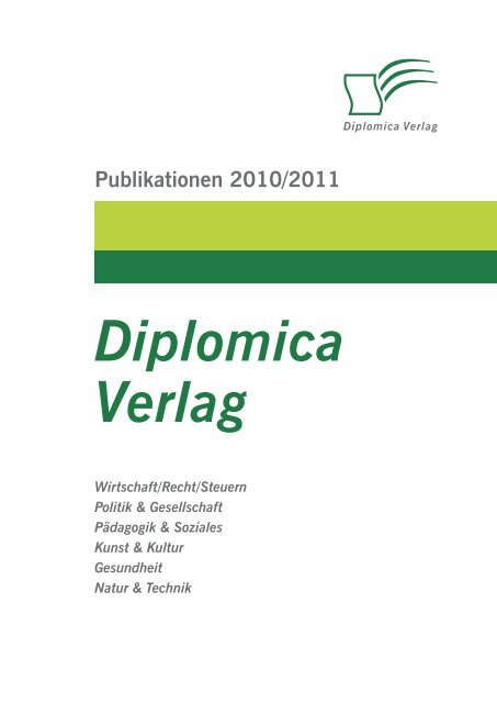 Diplomica Verlag - Publikationen 2010/2011