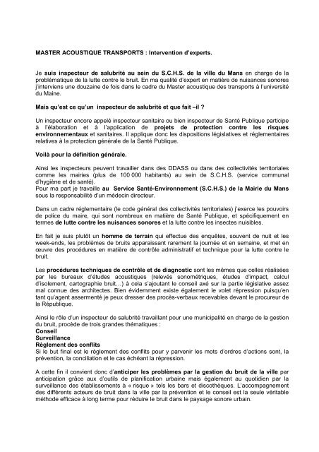 Gilles BARBIER - Faculté des Sciences et Techniques - Université ...