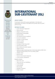INTERNATIONAL SUB-LIEUTENANT (ISL)