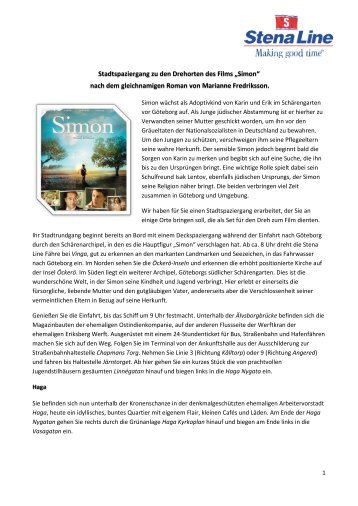 Stadtspaziergang zu den Drehorten des Films âSimonâ nach dem ...