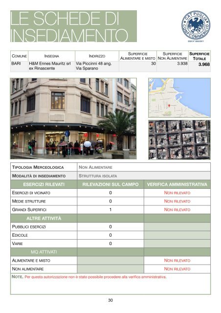 Rilevazione Grande Distribuzione in Puglia 2015