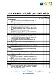 Checklist Arbo: veiligheid, gezondheid, welzijn - Adviesbureau ATIM