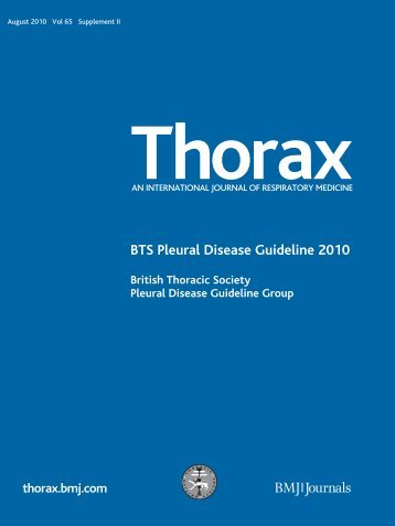 Cover and table of contents - British Thoracic Society