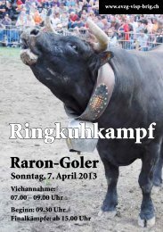 Broschüre Ringkuhkampf 7.4.2013 - evzg-visp-brig.ch