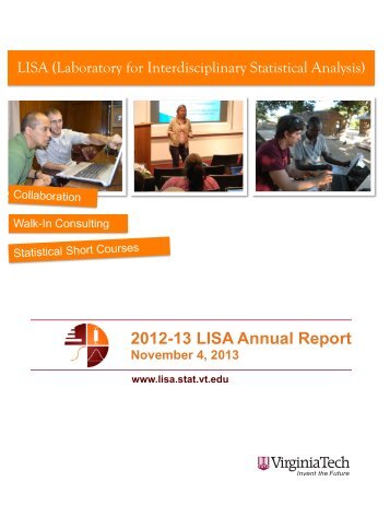 2012-13 LISA Annual Report (11-04-2013) - Virginia Tech