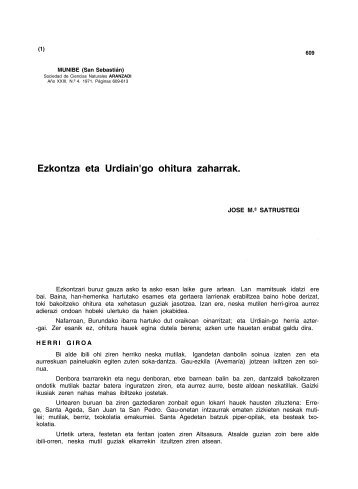 Ezkontza eta Urdiain'go ohitura zaharrak - Aranzadi