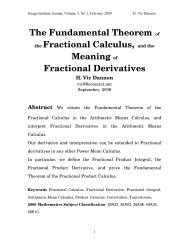 Fractional Calculus - Gauge-institute.org