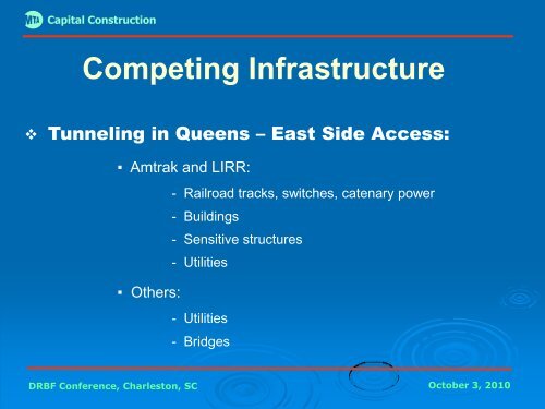 MTA Capital Construction - Dispute Resolution Board Foundation