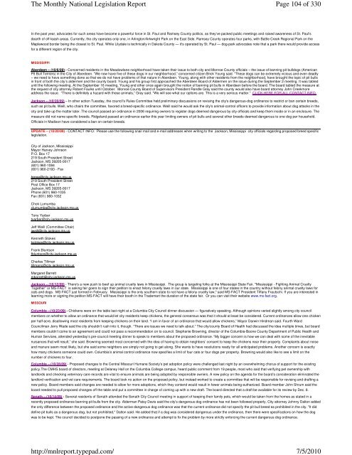 Page 1 of 330 The Monthly National Legislation Report 7/5/2010 ...