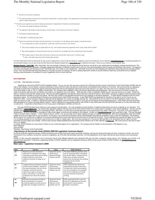 Page 1 of 330 The Monthly National Legislation Report 7/5/2010 ...