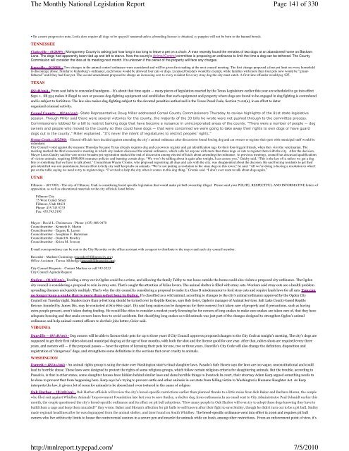 Page 1 of 330 The Monthly National Legislation Report 7/5/2010 ...