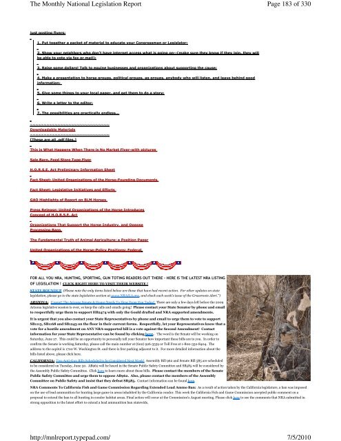 Page 1 of 330 The Monthly National Legislation Report 7/5/2010 ...