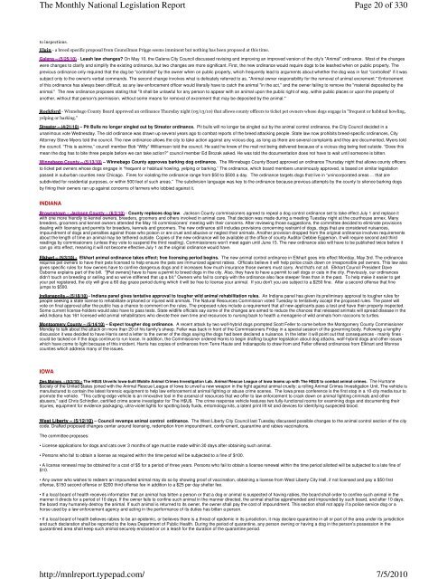 Page 1 of 330 The Monthly National Legislation Report 7/5/2010 ...