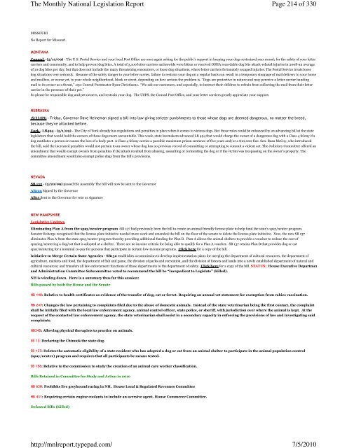 Page 1 of 330 The Monthly National Legislation Report 7/5/2010 ...