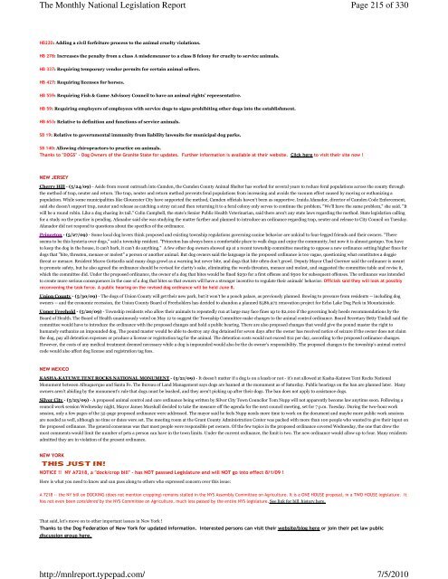 Page 1 of 330 The Monthly National Legislation Report 7/5/2010 ...