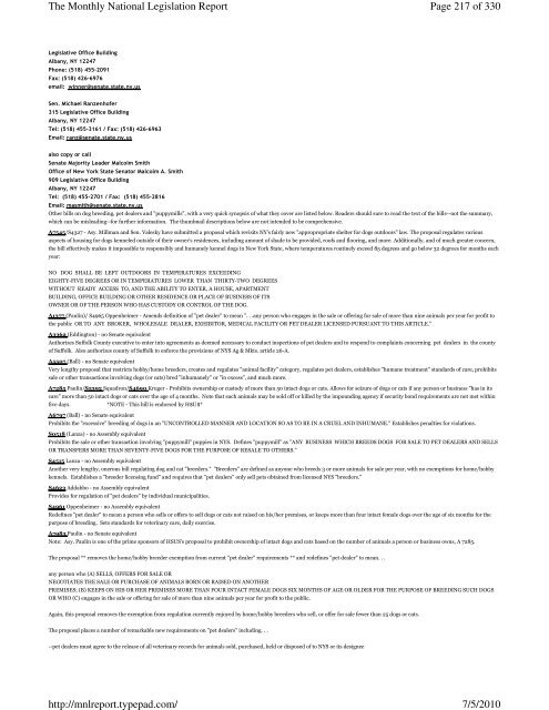 Page 1 of 330 The Monthly National Legislation Report 7/5/2010 ...