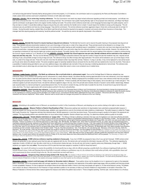 Page 1 of 330 The Monthly National Legislation Report 7/5/2010 ...