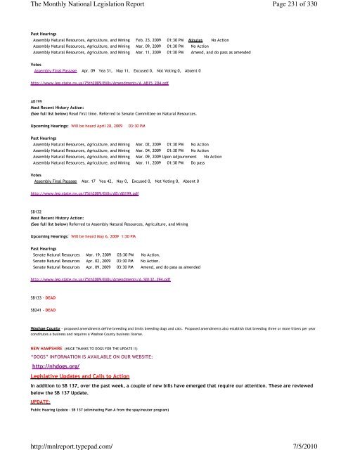 Page 1 of 330 The Monthly National Legislation Report 7/5/2010 ...