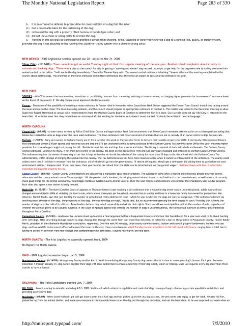 Page 1 of 330 The Monthly National Legislation Report 7/5/2010 ...